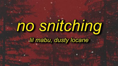 The 50th Featured Charts Videos Promote Your Music. . Lil mabu no snitching lyrics